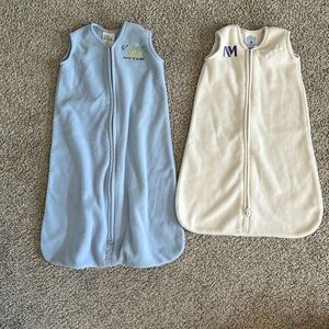 Halo Extra Small and Small Fleece Sleep Sack Bundle Lot 0-3 Months 3-6 Months
